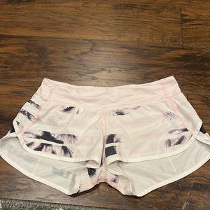 Pink Tropical Lululemon shorts